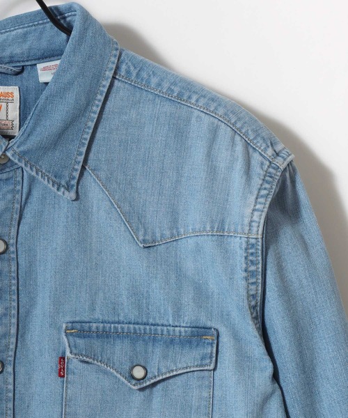 Levi's（リーバイス）の「Levi's/リーバイス DENIM WESTERN SHIRT/レギュラーフィット デニム ウエスタンシャツ/レギュラーカラーシャツ/レディース メンズ（シャツ/ブラウス・メンズ・インディゴブルー/ライトインディゴブルー・M/XL/L）」の10枚目の写真