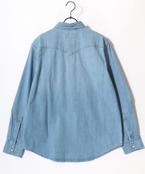 Levi's（リーバイス）の「Levi's/リーバイス DENIM WESTERN SHIRT/レギュラーフィット デニム ウエスタンシャツ/レギュラーカラーシャツ/レディース メンズ（シャツ/ブラウス・メンズ・インディゴブルー/ライトインディゴブルー・M/XL/L）」の8枚目の写真
