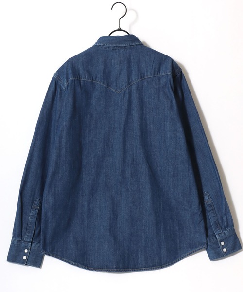 Levi's（リーバイス）の「Levi's/リーバイス DENIM WESTERN SHIRT/レギュラーフィット デニム ウエスタンシャツ/レギュラーカラーシャツ/レディース メンズ（シャツ/ブラウス・メンズ・インディゴブルー/ライトインディゴブルー・M/XL/L）」の6枚目の写真