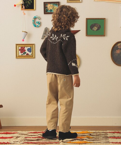 こども ビームス(コドモビームス)の「ブークレ ジャカード カーディガン 2025FW(100~150cm)(カーディガン/ボレロ・キッズ・ダークブラウン/ホワイト系その他5・M(120-130)/S(100-110)/L(140-150))」の5枚目の写真