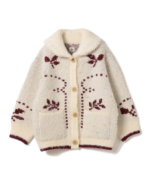 こども ビームス(コドモビームス)の「ブークレ ジャカード カーディガン 2025FW(100~150cm)(カーディガン/ボレロ・キッズ・ダークブラウン/ホワイト系その他5・M(120-130)/S(100-110)/L(140-150))」の6枚目の写真