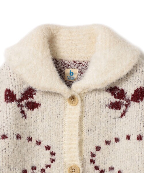こども ビームス(コドモビームス)の「ブークレ ジャカード カーディガン 2025FW(100~150cm)(カーディガン/ボレロ・キッズ・ダークブラウン/ホワイト系その他5・M(120-130)/S(100-110)/L(140-150))」の7枚目の写真