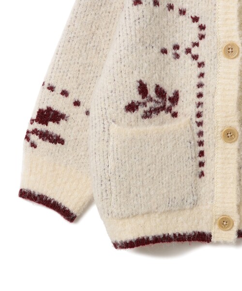 こども ビームス(コドモビームス)の「ブークレ ジャカード カーディガン 2025FW(100~150cm)(カーディガン/ボレロ・キッズ・ダークブラウン/ホワイト系その他5・M(120-130)/S(100-110)/L(140-150))」の8枚目の写真