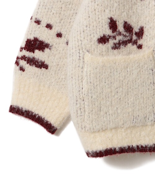 こども ビームス(コドモビームス)の「ブークレ ジャカード カーディガン 2025FW(100~150cm)(カーディガン/ボレロ・キッズ・ダークブラウン/ホワイト系その他5・M(120-130)/S(100-110)/L(140-150))」の9枚目の写真