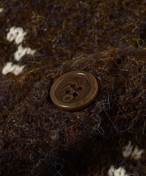 こども ビームス(コドモビームス)の「ブークレ ジャカード カーディガン 2025FW(100~150cm)(カーディガン/ボレロ・キッズ・ダークブラウン/ホワイト系その他5・M(120-130)/S(100-110)/L(140-150))」の18枚目の写真