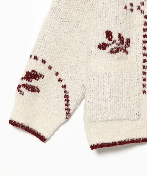 こども ビームス(コドモビームス)の「ブークレ ジャカード カーディガン 2025FW(100~150cm)(カーディガン/ボレロ・キッズ・ダークブラウン/ホワイト系その他5・M(120-130)/S(100-110)/L(140-150))」の21枚目の写真