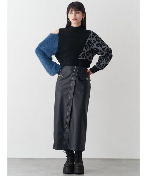 MURUA（ムルーア）の「プラットフォームレースアップブーツ（ブーツ・レディース・ブラウン/ブラック・24.5/23.5/22.5）」の7枚目の写真