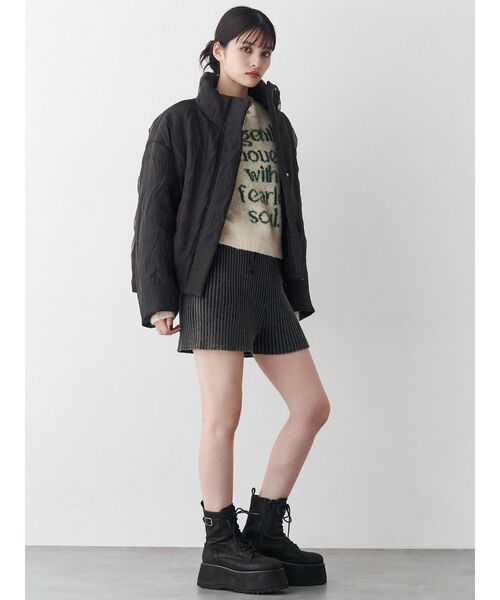 MURUA（ムルーア）の「プラットフォームレースアップブーツ（ブーツ・レディース・ブラウン/ブラック・24.5/23.5/22.5）」の10枚目の写真