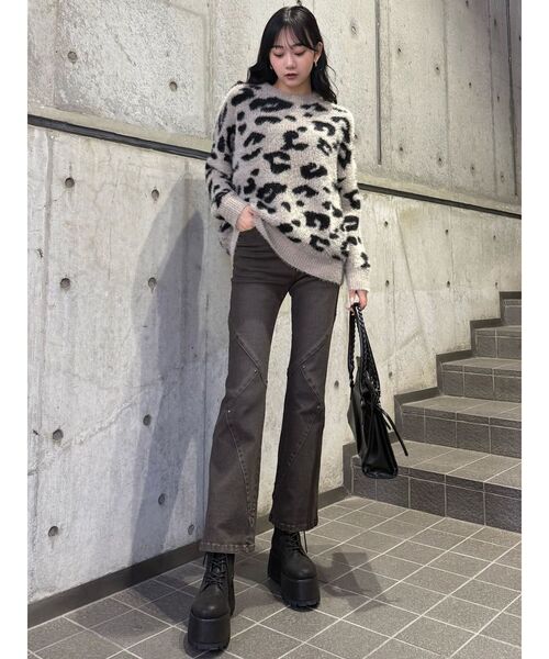 MURUA（ムルーア）の「プラットフォームレースアップブーツ（ブーツ・レディース・ブラウン/ブラック・24.5/23.5/22.5）」の11枚目の写真