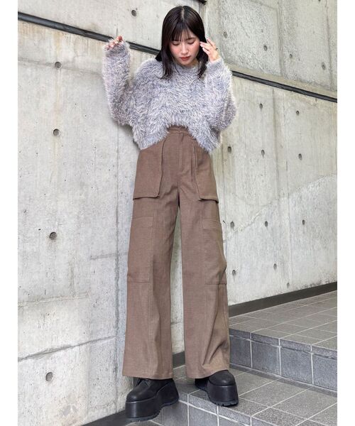 MURUA（ムルーア）の「プラットフォームレースアップブーツ（ブーツ・レディース・ブラウン/ブラック・24.5/23.5/22.5）」の16枚目の写真