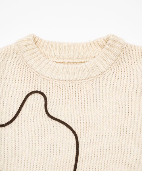 olun ニュアンステープラインニット ivo 新品タグ付　匿名配送　クリスマス olun ニュアンステープラインニット ivo 新品タグ付 匿名配送