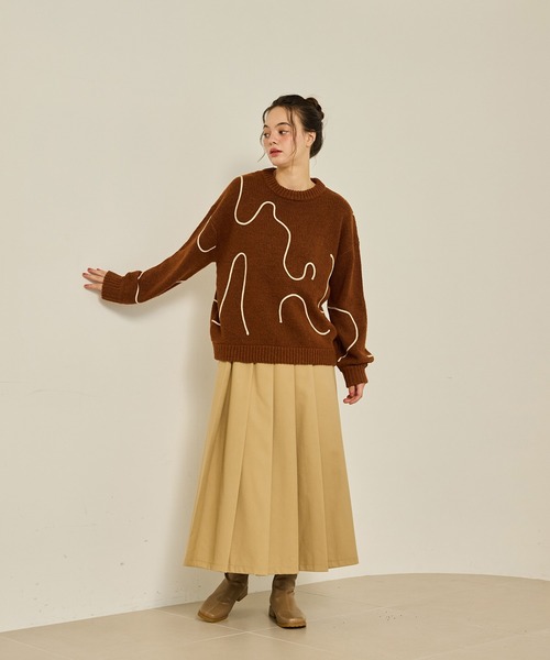 nuance tape line knit/ニュアンステープラインニット（ニット