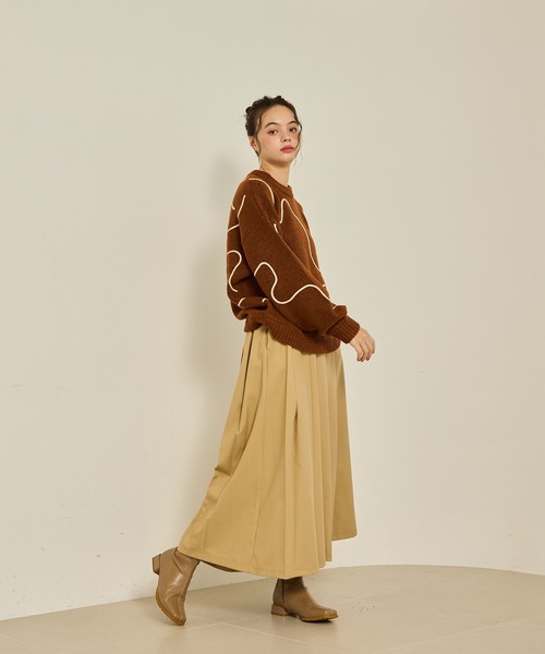 nuance tape line knit/ニュアンステープラインニット（ニット