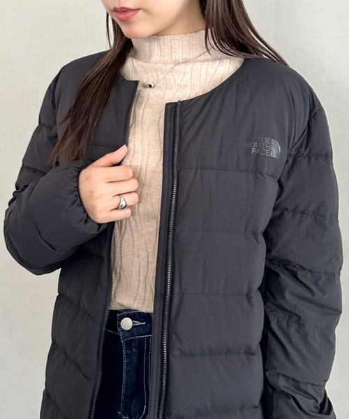 新品 THE NORTH FACE ノーカラー ブルゾン ダウンジャケット THE NORTH FACE（ザノースフェイス）の「国内未発売 THE NORTH FACE(ザ