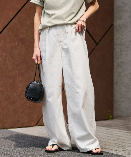 FRAMeWORK(フレームワーク)の「≪追加≫ライトオンスデニムイージーパンツ(デニムパンツ・レディース・ネイビー/ホワイト・36/38)」の21枚目の写真