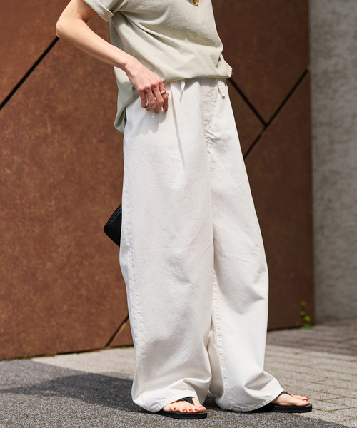 FRAMeWORK(フレームワーク)の「≪追加≫ライトオンスデニムイージーパンツ(デニムパンツ・レディース・ネイビー/ホワイト・36/38)」の22枚目の写真