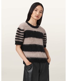 CLEM STRIPED KNITTED T-SHIRT | CLEM ストライプ ニット Tシャツ