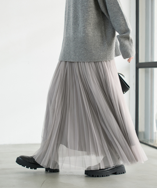 ランダムチュールプリーツスカート（スカート）｜Spick & Span
