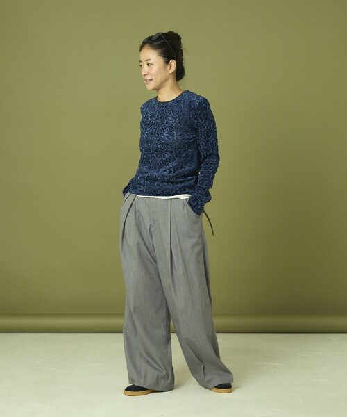 Freada/フリーダ メッシュ ベロア トップス（Tシャツ/カットソー