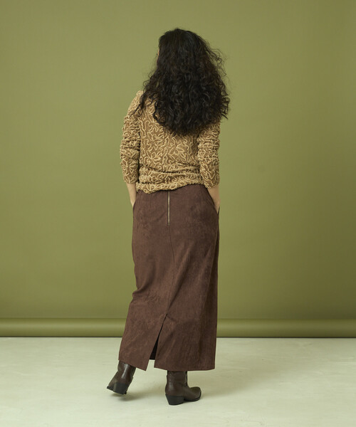 Freada（フリーダ）の「Freada/フリーダ メッシュ ベロア トップス（Tシャツ/カットソー・レディース・ブラック/ブルー/ベージュ・ONE SIZE）」の22枚目の写真