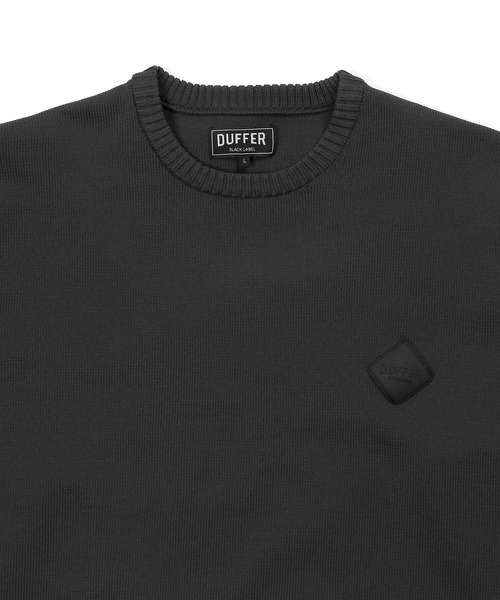The DUFFER of ST.GEORGE(ザダファーオブセントジョージ)の「〔BLACK LABEL〕DRY TOUCH TECH CREW KNIT :ドライタッチ ウォッシャブル テックニット(ニット/セーター・メンズ・チャコールグレー・SMALL/MEDIUM/LARGE/X-LARGE)」の7枚目の写真