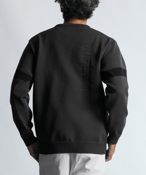 The DUFFER of ST.GEORGE(ザダファーオブセントジョージ)の「〔BLACK LABEL〕DRY TOUCH TECH CREW KNIT :ドライタッチ ウォッシャブル テックニット(ニット/セーター・メンズ・チャコールグレー・SMALL/MEDIUM/LARGE/X-LARGE)」の5枚目の写真