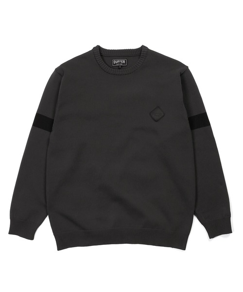 The DUFFER of ST.GEORGE(ザダファーオブセントジョージ)の「〔BLACK LABEL〕DRY TOUCH TECH CREW KNIT :ドライタッチ ウォッシャブル テックニット(ニット/セーター・メンズ・チャコールグレー・SMALL/MEDIUM/LARGE/X-LARGE)」の6枚目の写真