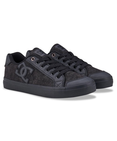 DC SHOES(ディーシーシューズ)の「CHELSEA PLUS TX SE/DCレディースローカットスニーカー(スニーカー・レディース・ブラック系その他・24cm/23.5cm/25cm/24.5cm/23cm)」の1枚目の写真