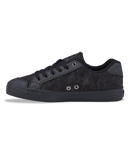 DC SHOES(ディーシーシューズ)の「CHELSEA PLUS TX SE/DCレディースローカットスニーカー(スニーカー・レディース・ブラック系その他・24cm/23.5cm/25cm/24.5cm/23cm)」の3枚目の写真