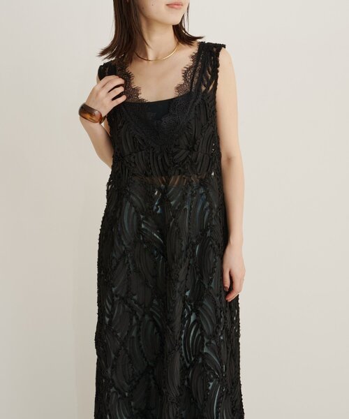 Omekashi（オメカシ）の「2WAYレースワンピース（ワンピース・レディース・ブラック/オフホワイト・38/36）」の17枚目の写真