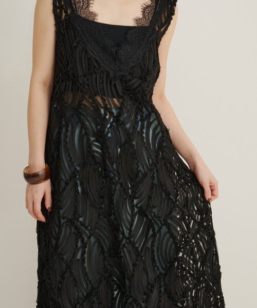 Omekashi（オメカシ）の「2WAYレースワンピース（ワンピース・レディース・ブラック/オフホワイト・38/36）」の20枚目の写真