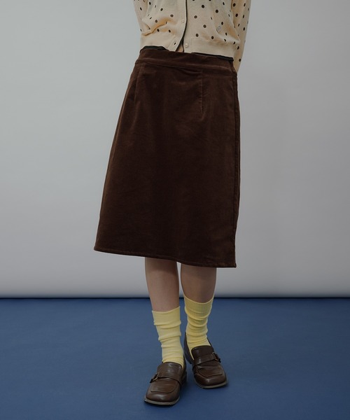 MUHET(ミュエータ)の「【SET ITEM】assorted midi skirt with scrunchie / シュシュ付きアソートミディスカート(スカート・レディース・ネイビー/ブラウン/ブラック・MEDIUM/LARGE)」の3枚目の写真