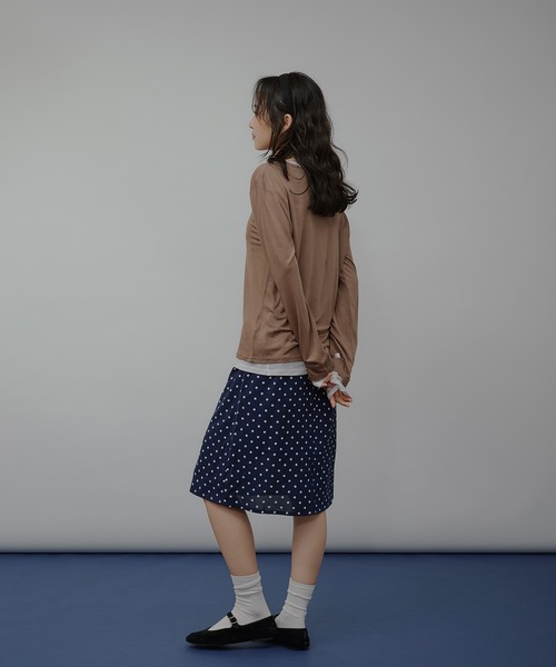 MUHET(ミュエータ)の「【SET ITEM】assorted midi skirt with scrunchie / シュシュ付きアソートミディスカート(スカート・レディース・ネイビー/ブラウン/ブラック・MEDIUM/LARGE)」の16枚目の写真