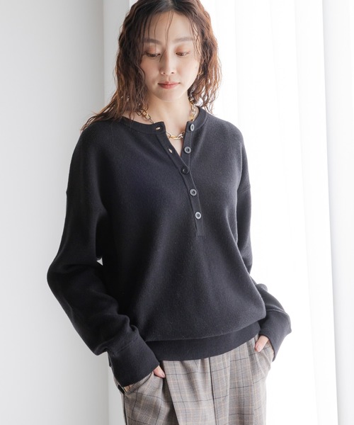 もっちりモイストワッフルプルオーバー/582761（ニット/セーター