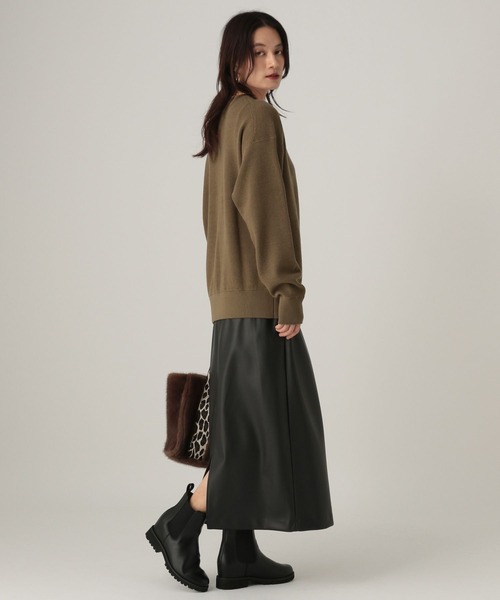 Elura(エルーラ)の「もっちりモイストワッフルプルオーバー/582761(ニット/セーター・レディース・ホワイト/ブラック/ブラウン/オレンジ・FREE)」の21枚目の写真