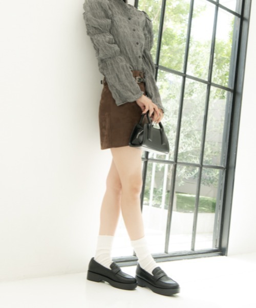 REZOY(リゾイ)の「【REZOY】ベーシックコインローファー(ローファー・レディース・ブラウン/グレイッシュベージュ/ブラック・S/M/LL/L)」の6枚目の写真