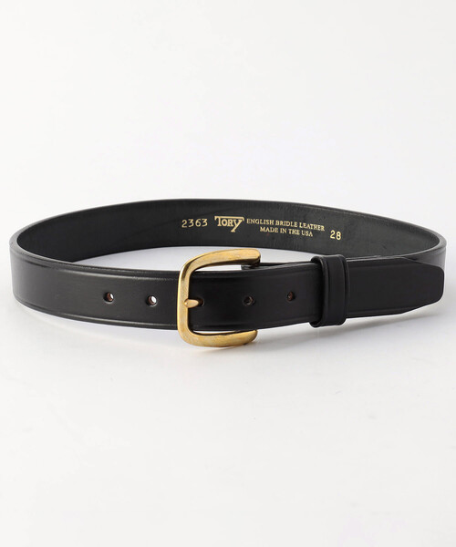 FREAK'S STORE(フリークスストア)の「TORY LEATHER/トリーレザー 1 1/4' Bridle Leather Creased(ベルト・レディース・ゴールド/ブラック・28)」の1枚目の写真