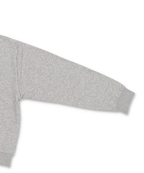 SPINNS(スピンズ)の「短丈スウェットパーカー/チェック/パッチワークロゴ/ショート丈(パーカー・メンズ・ブラック/ネイビー/杢グレー/アッシュグレー・ONESIZE)」の10枚目の写真