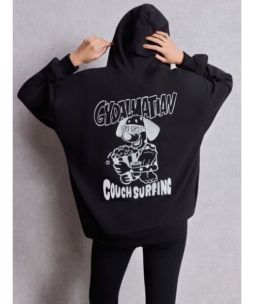 GYDA（ジェイダ）の「COUCH SURFING GYDALMATIANスウェットパーカー（パーカー・レディース・ブラウン/ピンク/オフホワイト/ブラック・FREE）」の17枚目の写真