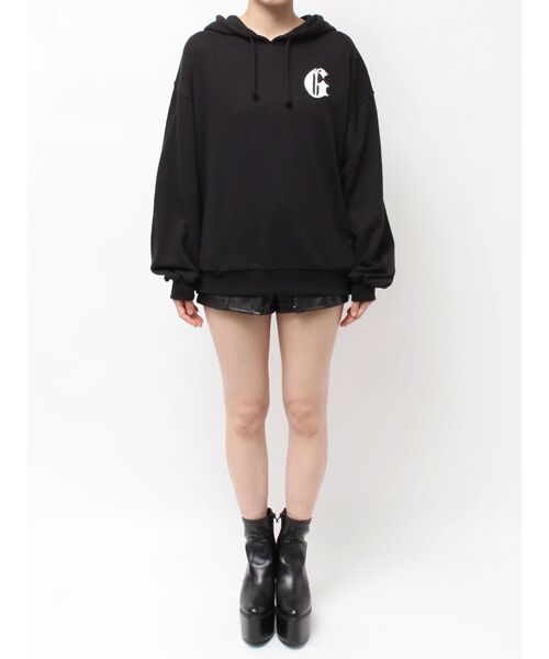 GYDA（ジェイダ）の「COUCH SURFING GYDALMATIANスウェットパーカー（パーカー・レディース・ブラウン/ピンク/オフホワイト/ブラック・FREE）」の5枚目の写真