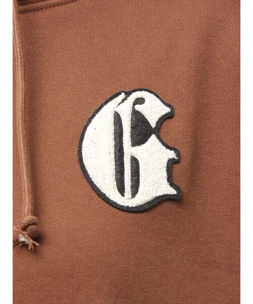 GYDA（ジェイダ）の「COUCH SURFING GYDALMATIANスウェットパーカー（パーカー・レディース・ブラウン/ピンク/オフホワイト/ブラック・FREE）」の8枚目の写真