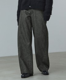 CALLNE（カルネ）の「【CALLNE】Vintage Design Curve Pants / ヴィンテージデザイン合皮カーブパンツ（セットアップ対応）（その他パンツ）」