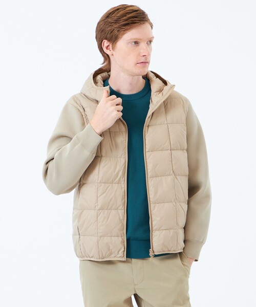 MACKINTOSH PHILOSOPHY(マッキントッシュ フィロソフィー)の「スクエアキルト&ニット コンビパーカー with TAION(ブルゾン・メンズ・ネイビー/ベージュ系その他2/ブラック・40/42/38)」の3枚目の写真