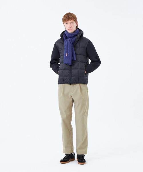 MACKINTOSH PHILOSOPHY(マッキントッシュ フィロソフィー)の「スクエアキルト&ニット コンビパーカー with TAION(ブルゾン・メンズ・ネイビー/ベージュ系その他2/ブラック・40/42/38)」の5枚目の写真