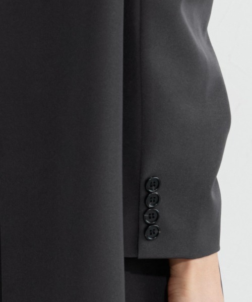 Pierrot（ピエロ）の「テーラードシングルジャケット（テーラードジャケット・レディース・ブラウン系その他/ブラック/チャコール・M/L）」の10枚目の写真