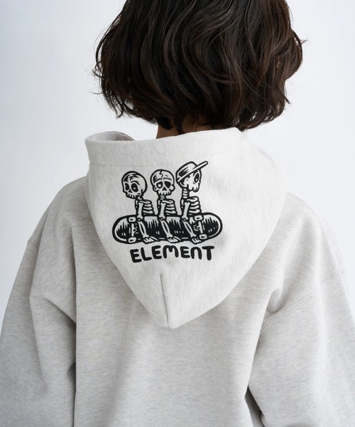 ELEMENT(エレメント)の「ELEMENT キッズ TIMBER 3 ZIP HOOD YO パーカー 【2025年秋冬モデル】/エレメントキッズフードプリントジップアップパーカー・フーディー(パーカー・キッズ・ブラック/ホワイト系その他・SMALL/MEDIUM/LARGE/X-LARGE)」の7枚目の写真