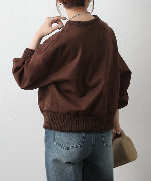 COLONY 2139（コロニートゥーワンスリーナイン）の「スエードポンチ袖ボリュームプルオーバー（Tシャツ/カットソー・レディース・ブラウン/アイボリー/ブラック・FREE）」の12枚目の写真