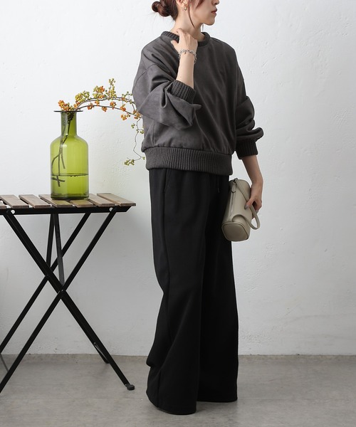 COLONY 2139（コロニートゥーワンスリーナイン）の「スエードポンチ袖ボリュームプルオーバー（Tシャツ/カットソー・レディース・ブラウン/アイボリー/ブラック・FREE）」の9枚目の写真