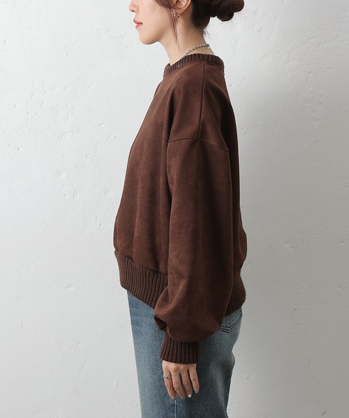 COLONY 2139（コロニートゥーワンスリーナイン）の「スエードポンチ袖ボリュームプルオーバー（Tシャツ/カットソー・レディース・ブラウン/アイボリー/ブラック・FREE）」の19枚目の写真