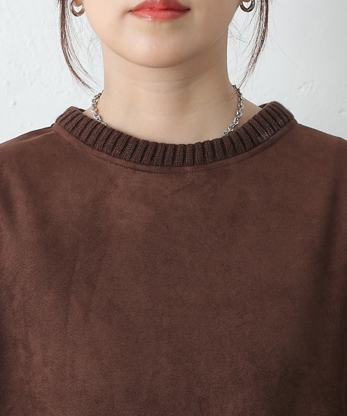 COLONY 2139（コロニートゥーワンスリーナイン）の「スエードポンチ袖ボリュームプルオーバー（Tシャツ/カットソー・レディース・ブラウン/アイボリー/ブラック・FREE）」の21枚目の写真